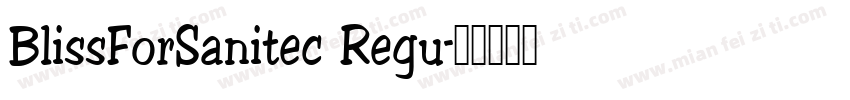 BlissForSanitec Regu字体转换